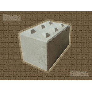 BBloxx-Betonblock: 12.8.8. || Beton-Legostein, Stapelblock